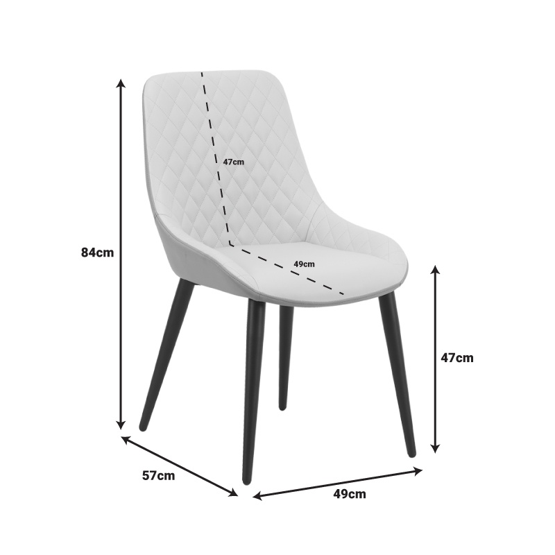 Scaun Komme Pako World Bej 49x57x84 cm