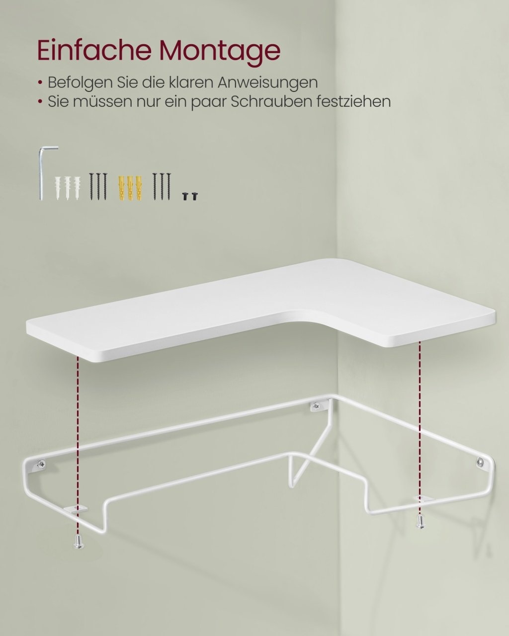 Set 2 rafturi de colt Vasagle Albastru 40x29x4 cm - 4 | YEO