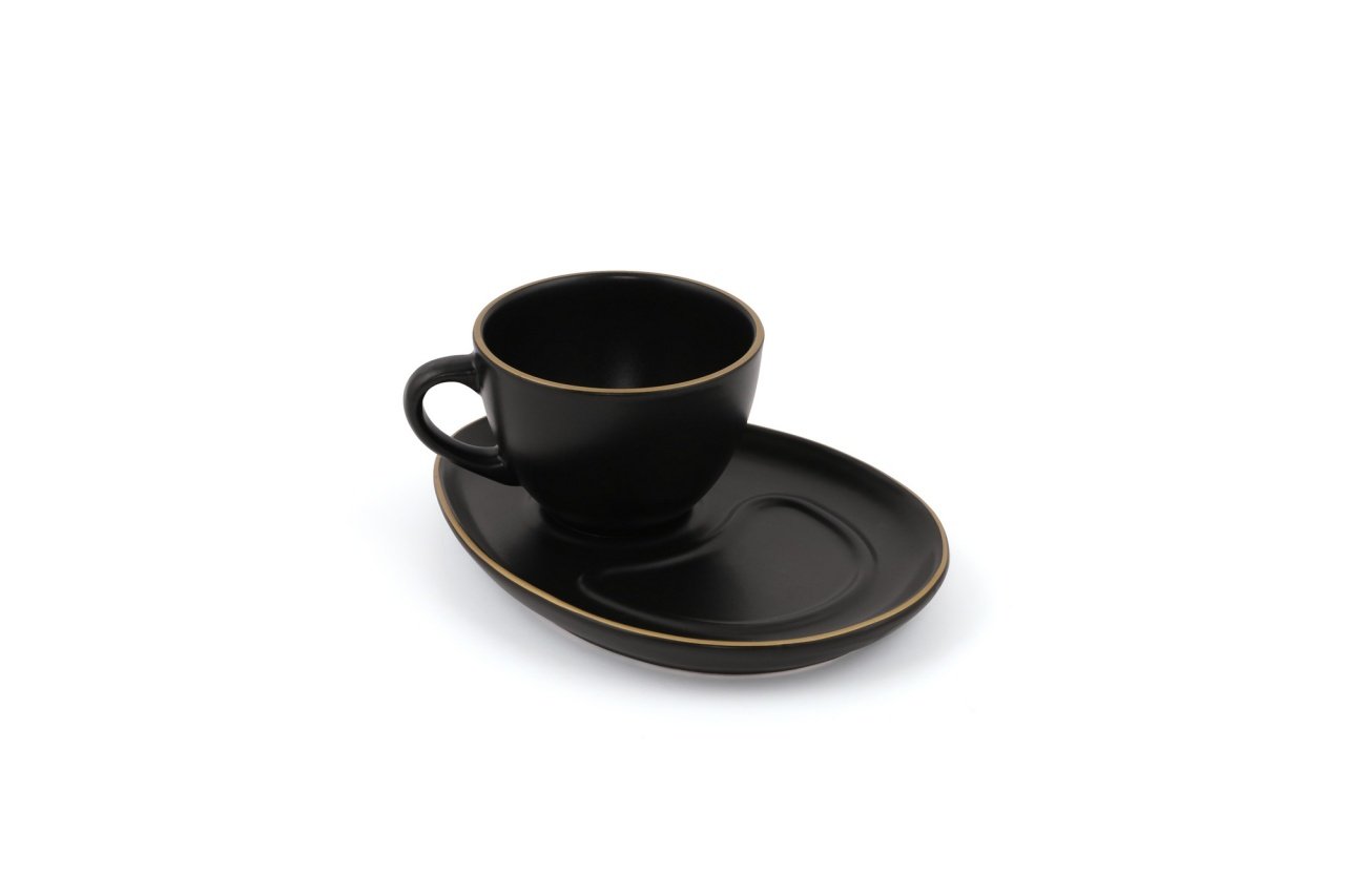 Set cești de cafea, 4 bucati Parisienne Negru 9.2x9.2x6.9 cm - 3 | YEO