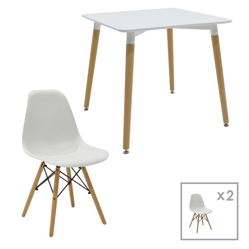 Set de 3 buc mobilier sufragerie student Julita-Natali 46x50x82 cm