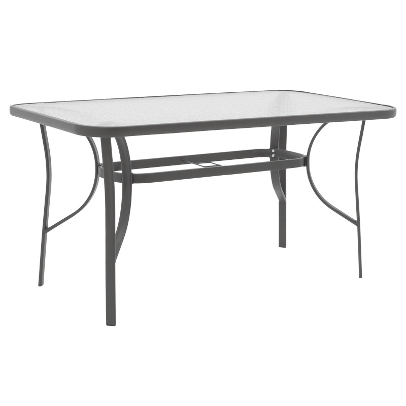 Set dining Ensure-Lindaria, Pako World, Metal, Gri, 140x80x70 cm