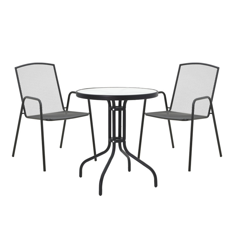 Set dining Watson-Pomedon, Pako World, 3 piese, Negru