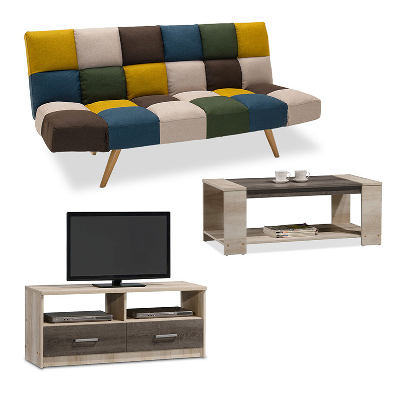 Set living pentru studenti Lounge 1, 3 bucati Castillo - Toro - Multicolor