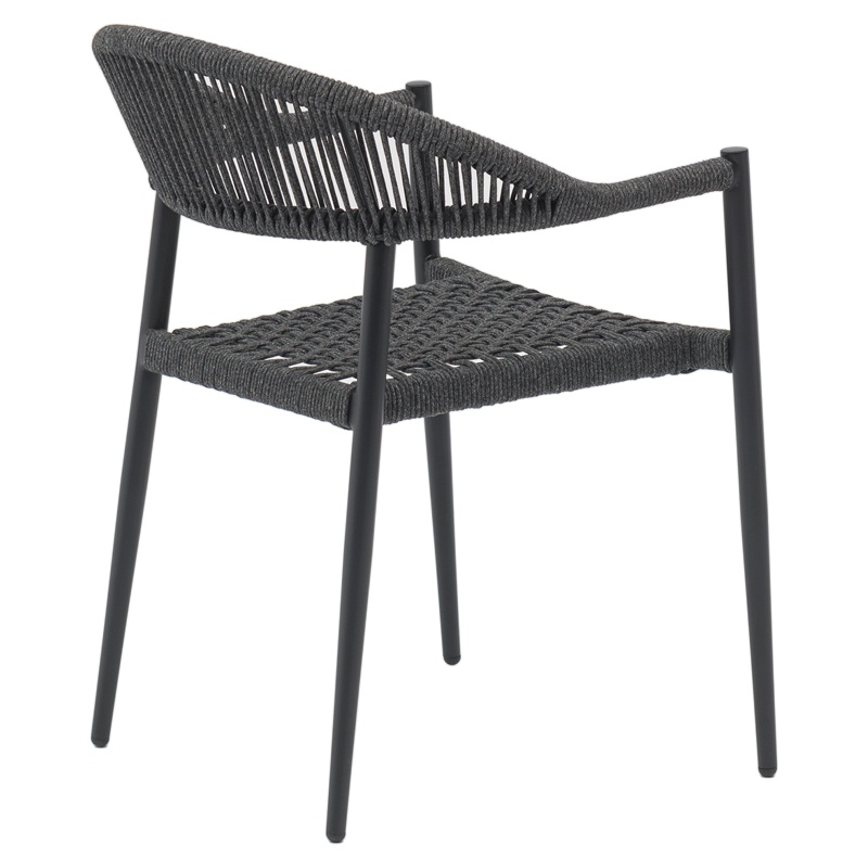 Set masa si scaune 5 buc de gradina Freiburg-Kliton Pako World Antracit 150x80x74 cm - 2 | YEO