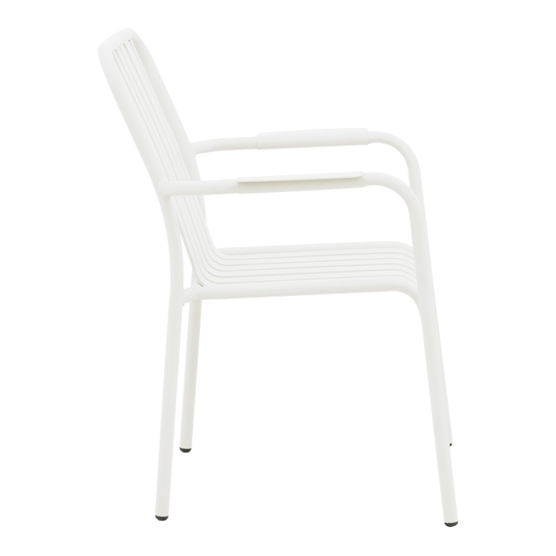 Set masa si scaune dining, 7 buc, Dagyn Vista, Pako, Alb 240x90x76 cm - 4