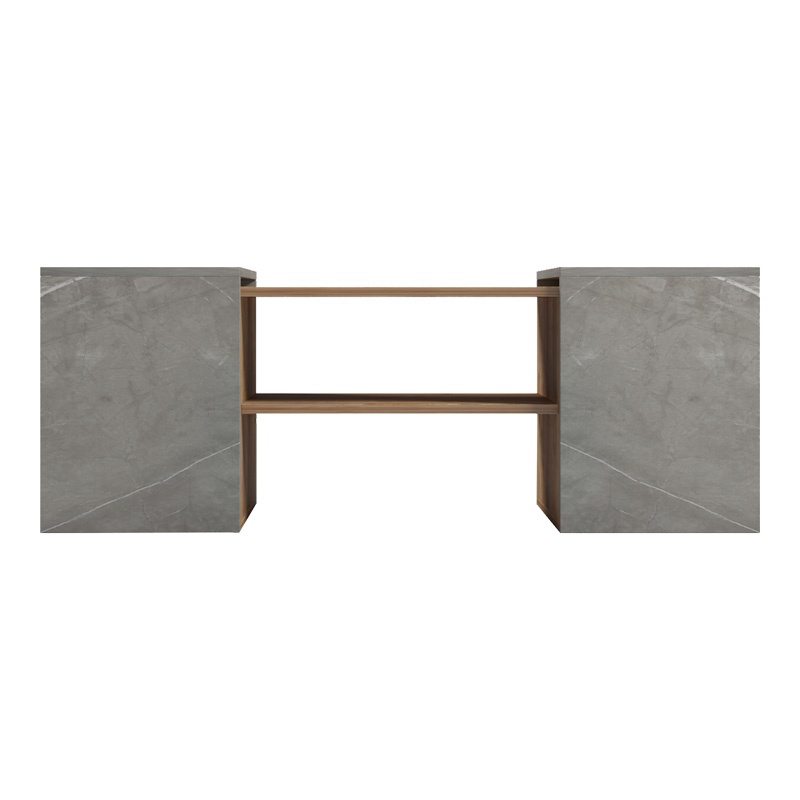 Set Masuta de cafea 3 buc Morfi Maro 105x45x37 cm - 3 | YEO