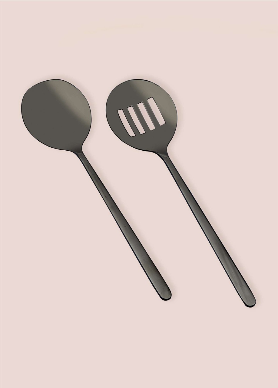 Set ustensile servire 2 bucati CKB0260 Negru 25x25 cm - 1 | YEO