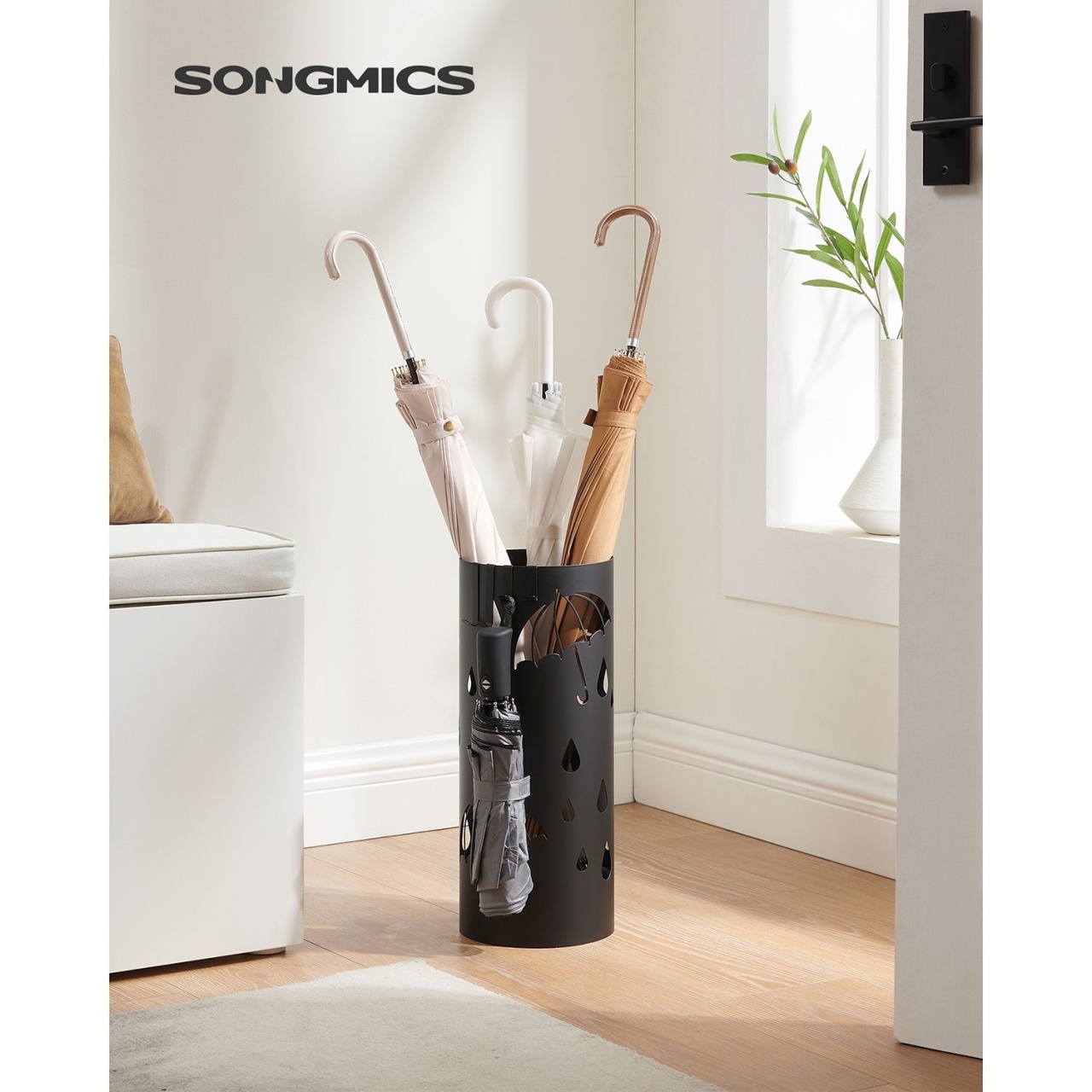 Suport umbrele Songmics Negru 17x17x41 cm - 1 | YEO
