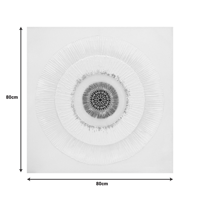 Tablou canvas Circled I Inart, Pako World, 80x3x80 cm - 1 | YEO