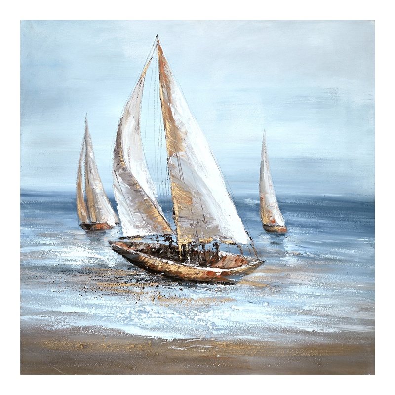 Tablou canvas Sailer Pako World Albastru 100x3x100 cm