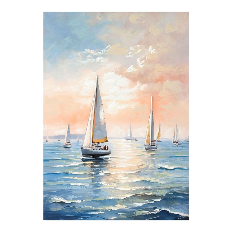 Tablou canvas Sailsy I Inart, Pako World, 70x3x100 cm
