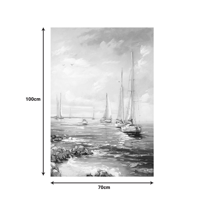 Tablou canvas Sailsy Inart, Pako World, 70x3x100 cm