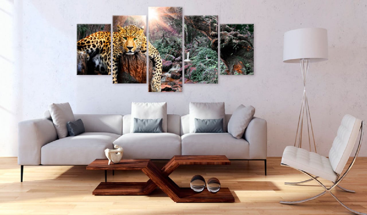 Tablou - Leopard Relaxation 200x100 cm - 1 | YEO