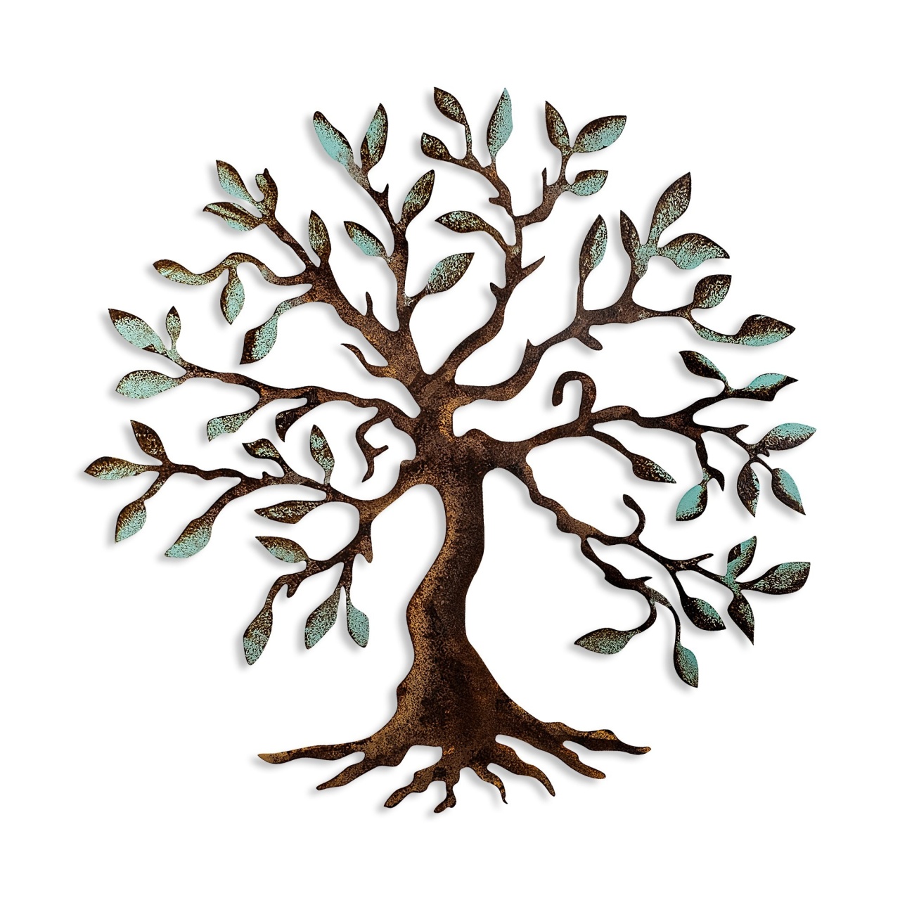 Tablou metalic Tree Multicolor 60x60x1.5 cm