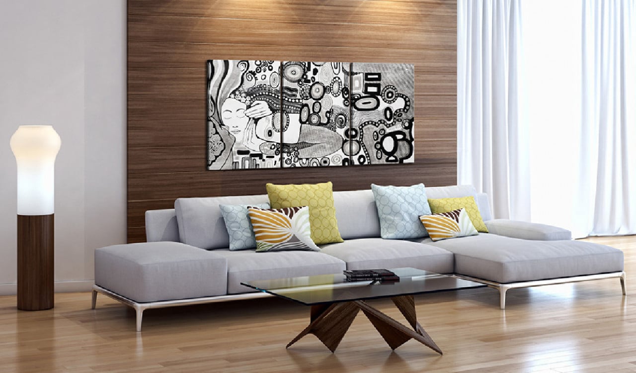 Tablou - Silver Kiss 120x60 cm - 1 | YEO