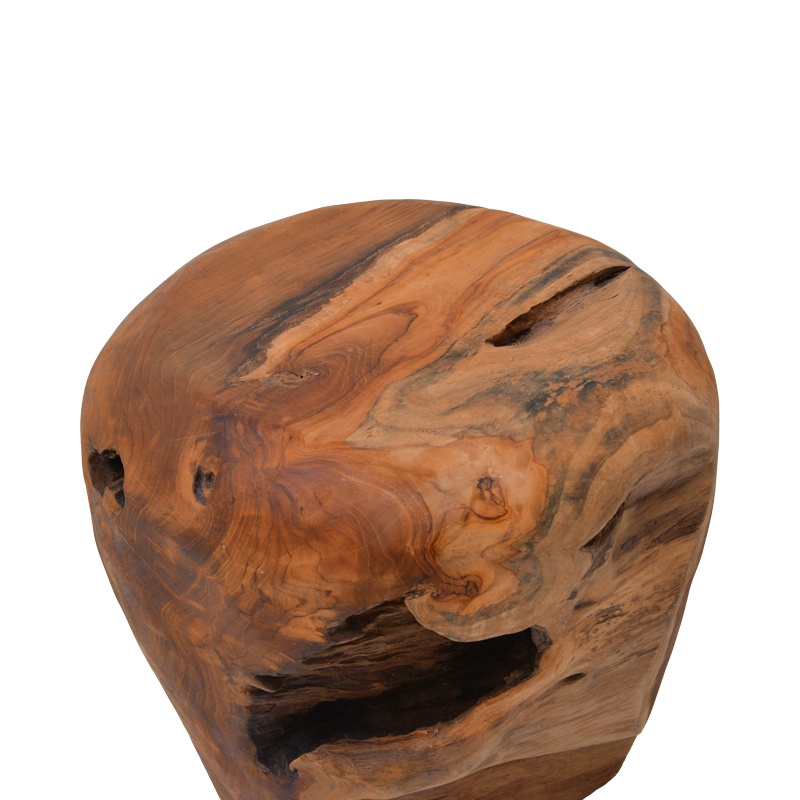 Taburet lemn masiv, Bolare, Pako, Natural 40x40x36 cm - 3