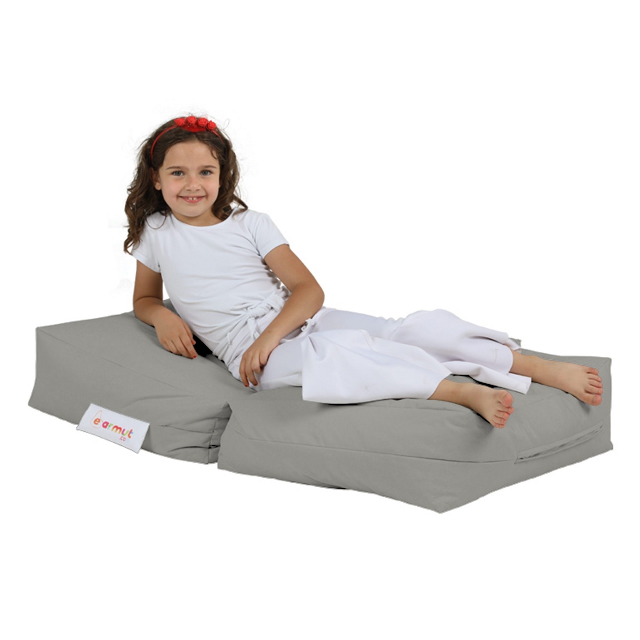 Taburet puf beanbag de gradina Kids Gri - 2 | YEO