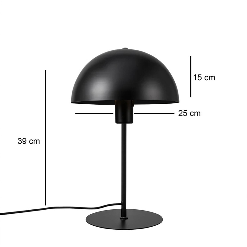 Veioza Desker E27 metal negru 25x25x39 cm - 2 | YEO