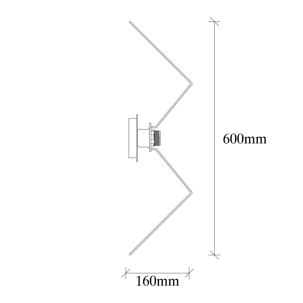 Aplica de perete Istanbul Cupru 60x60x16 cm - 2 | YEO
