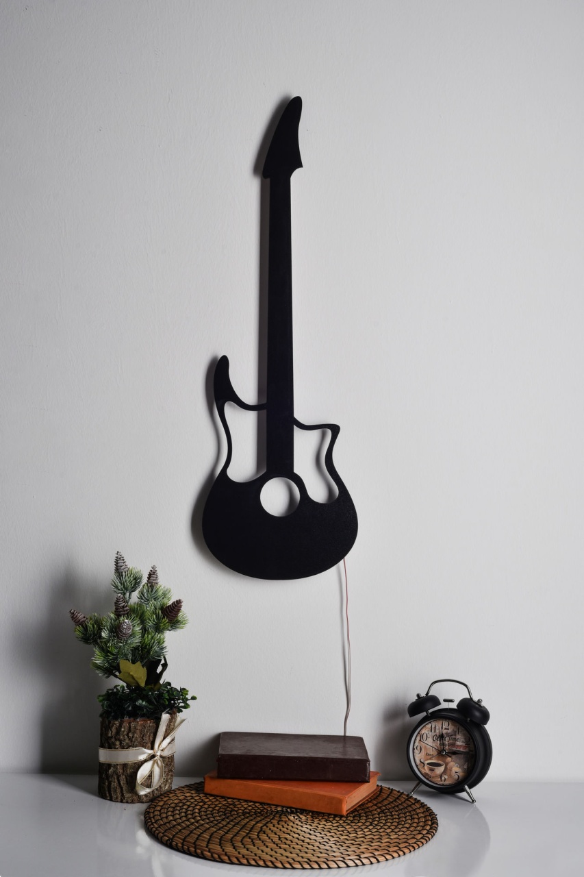 Aplică de perete LED decorativă Guitar Albastru 22x68 cm - 3 | YEO