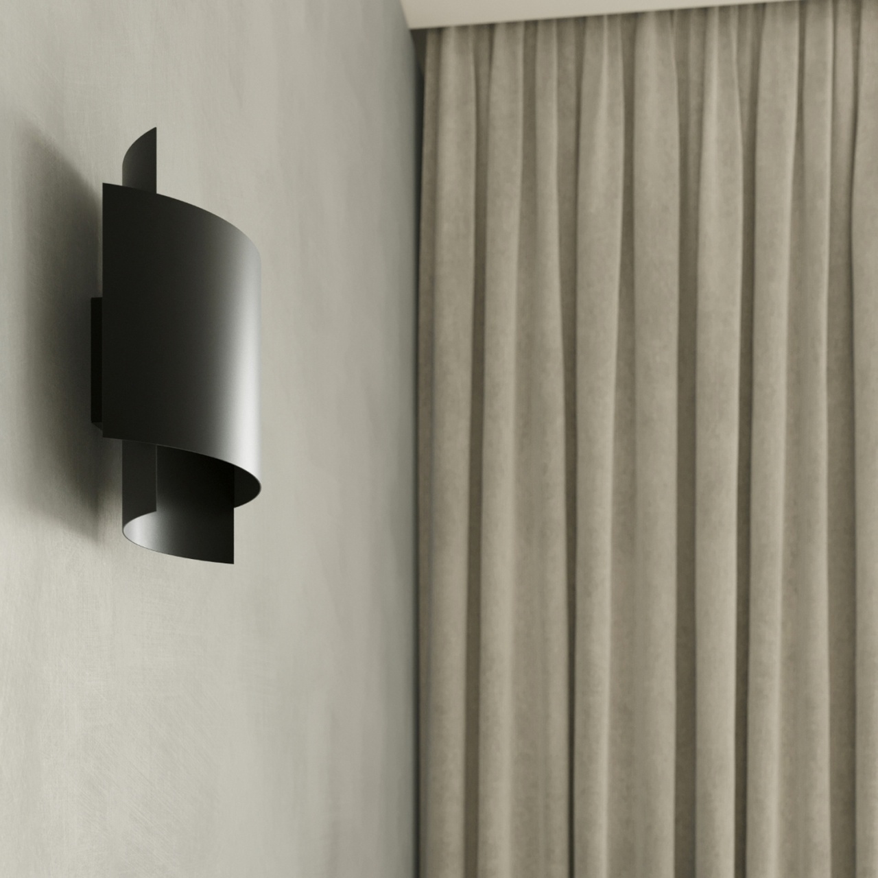 Aplica perete Impact Negru 22x11x23 cm