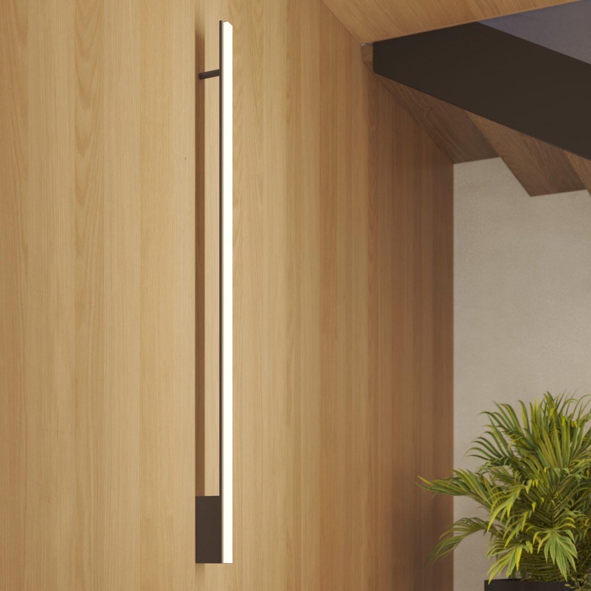 Aplica perete LED Lagom 120 Negru 4000K 4x7x118.5 cm