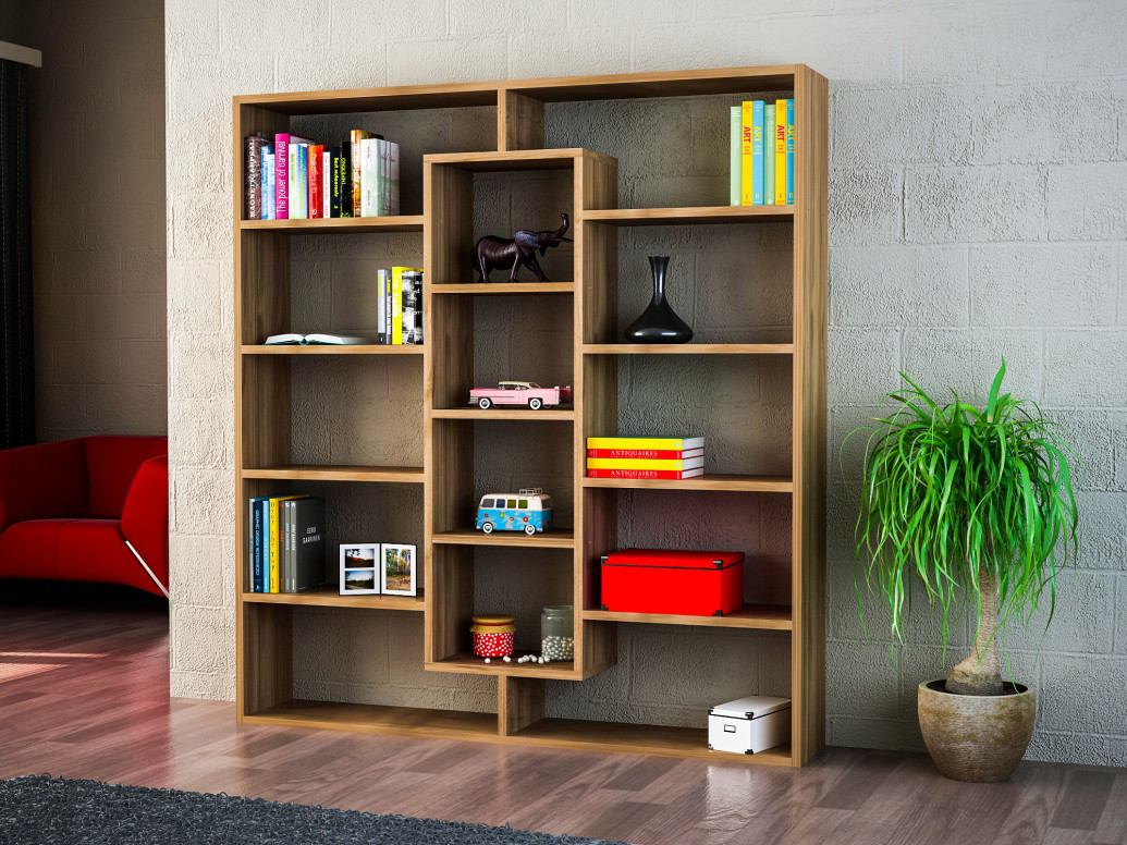 Biblioteca Ample Walnut