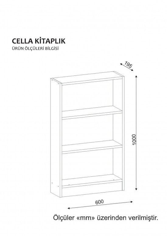 Biblioteca Cella - Alb - 2 | YEO