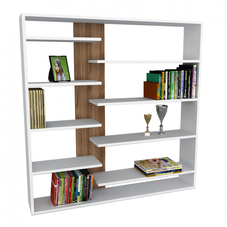 Biblioteca Handy - Alb , Walnut - 1 | YEO