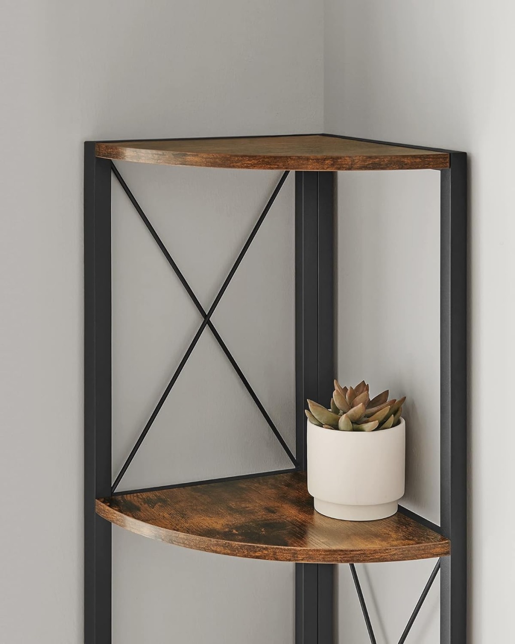 Biblioteca pe colt Vasagle Maro 30 x 30 x 160 cm - 4 | YEO