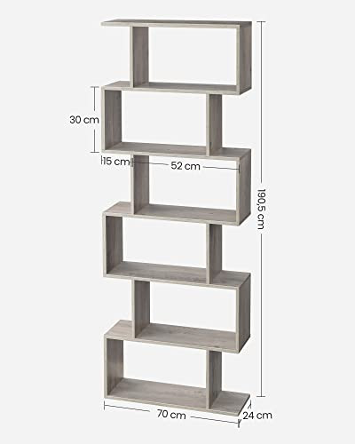 Biblioteca, Vasagle, Bej, 70x24x190.5 cm - 4 | YEO