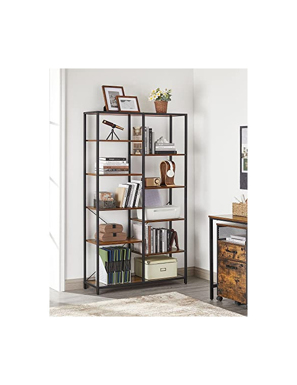 Biblioteca, Vasagle, Maro Rustic, LLS155B01, 30 x 100 x 170 cm - 2 | YEO