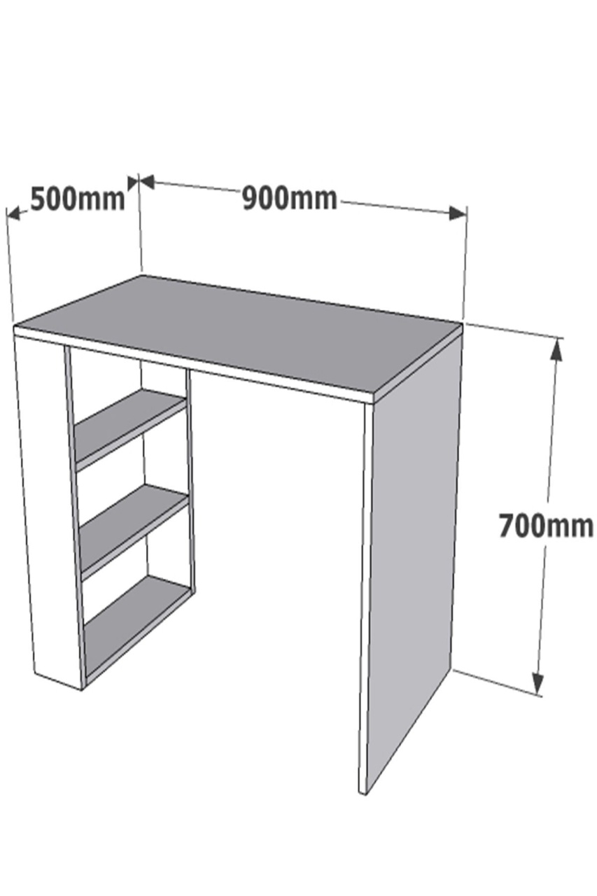 Birou Cool Alb 90x70x50 cm