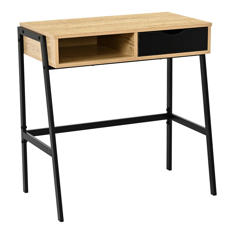 Birou cu raft Rezio, Pako World, Stejar, 75x45x76 cm