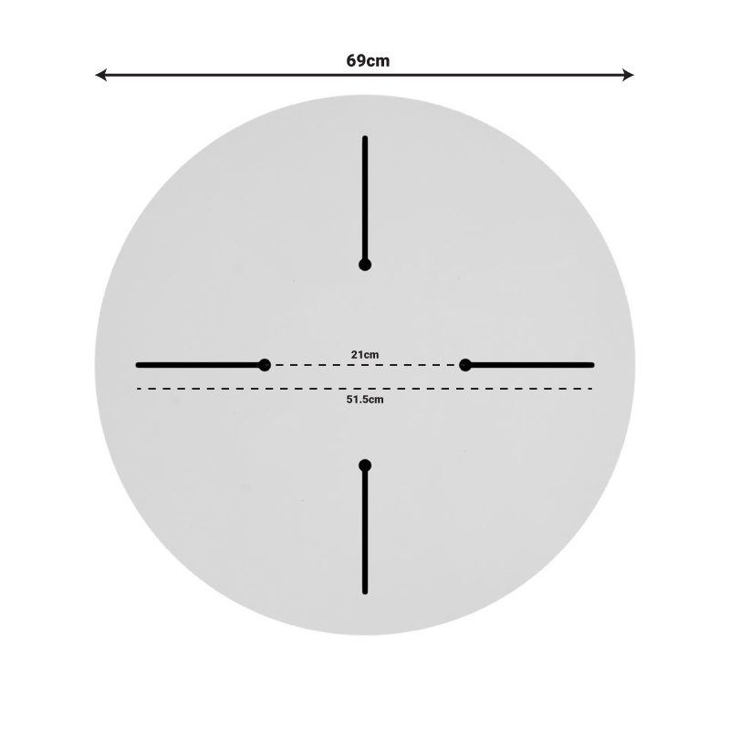 Blat de masa Verhia, Pako World, Gri inchis, Aspect marmura, 12 mm, 69 cm
