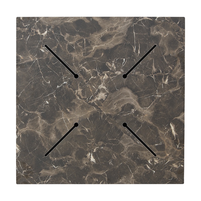 Blat de masa Verhia, Pako World, Gri inchis, Aspect marmura, 12 mm, 69x69 cm - 1 | YEO