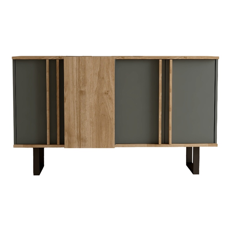 Bufet Amanda I, Pako World, Antracit-Nuc, 160x74x79 cm - 2 | YEO