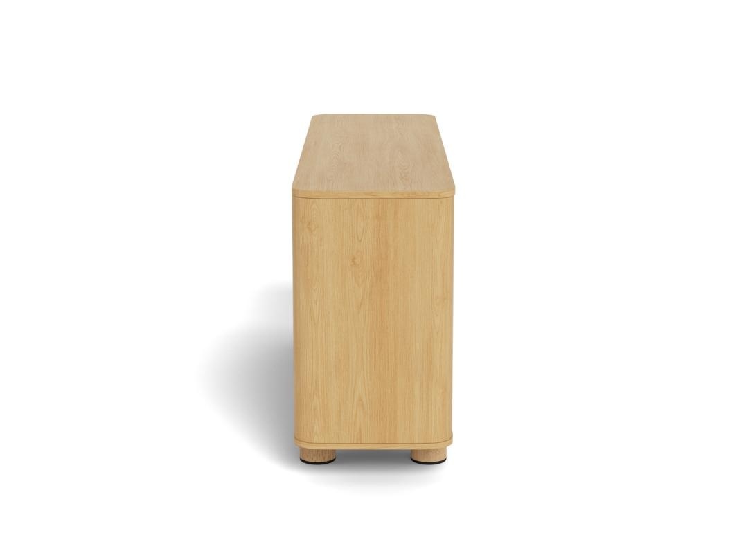 Bufet Atmore, Stejar deschis, 75x160x40 cm - Imagine 5