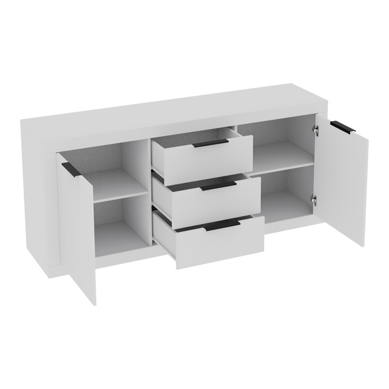 Bufet Doha, Pako World, Alb, 180x45x80 cm - 2 | YEO