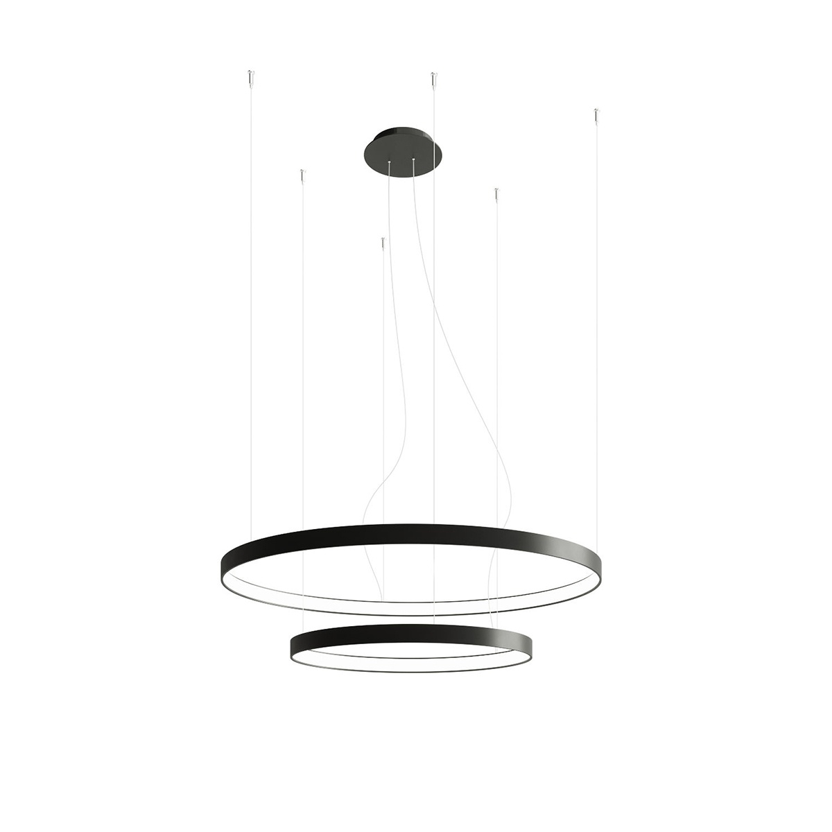 Candelabru LED Rio 55x78 Negru 3000K 78x78x150 cm