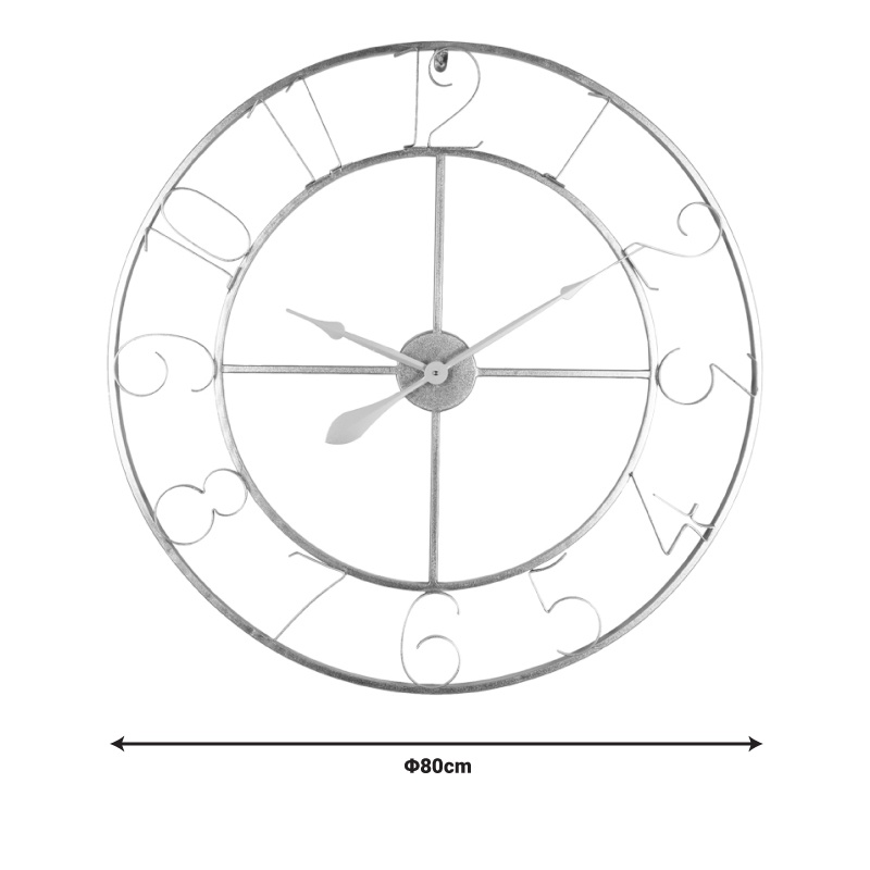 Ceas de perete Compa Pako World Auriu 80x80x3 cm