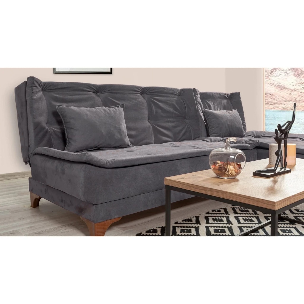 Coltar extensibil Kelebek Antracit - 4 | YEO