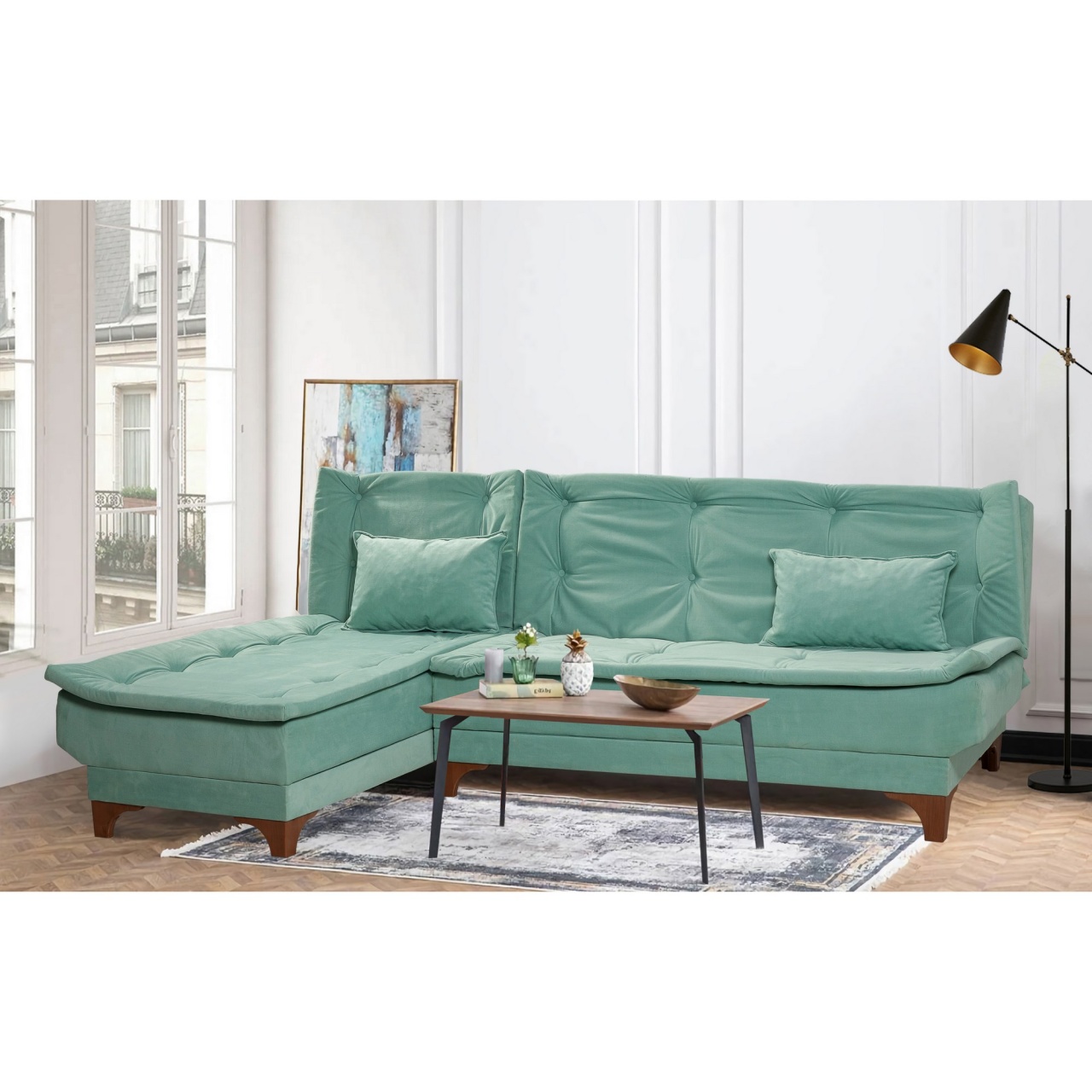 Coltar extensibil Kelebek Verde marin