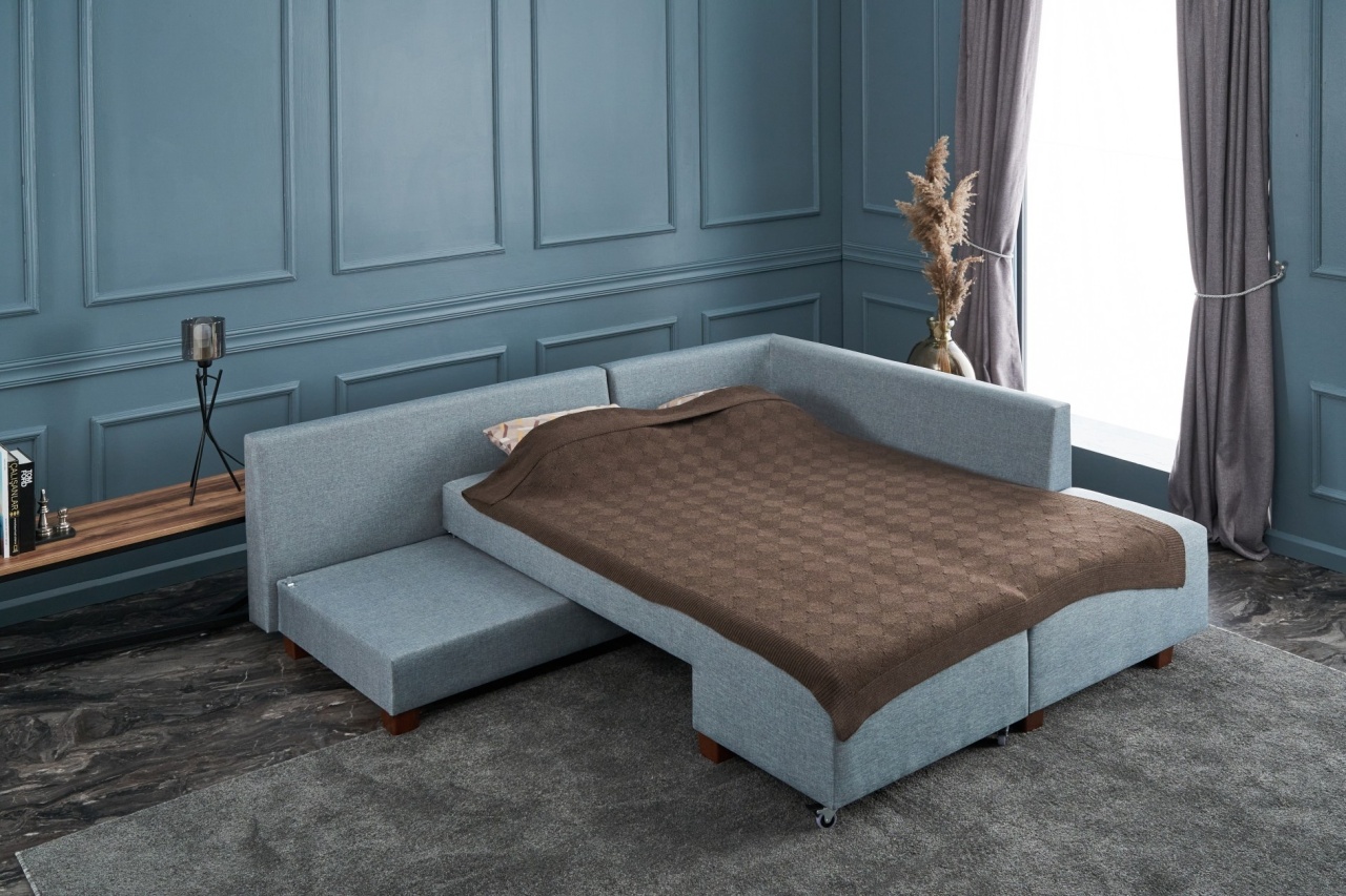 Coltar extensibil Manama Albastru deschis - 2 | YEO
