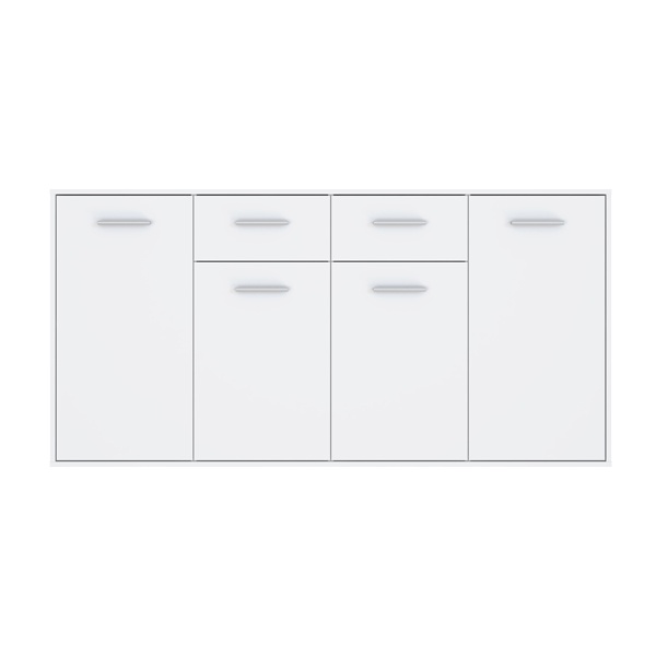 Comoda Drepen melamina alb 162.3x34.2x81.7 cm - 2 | YEO