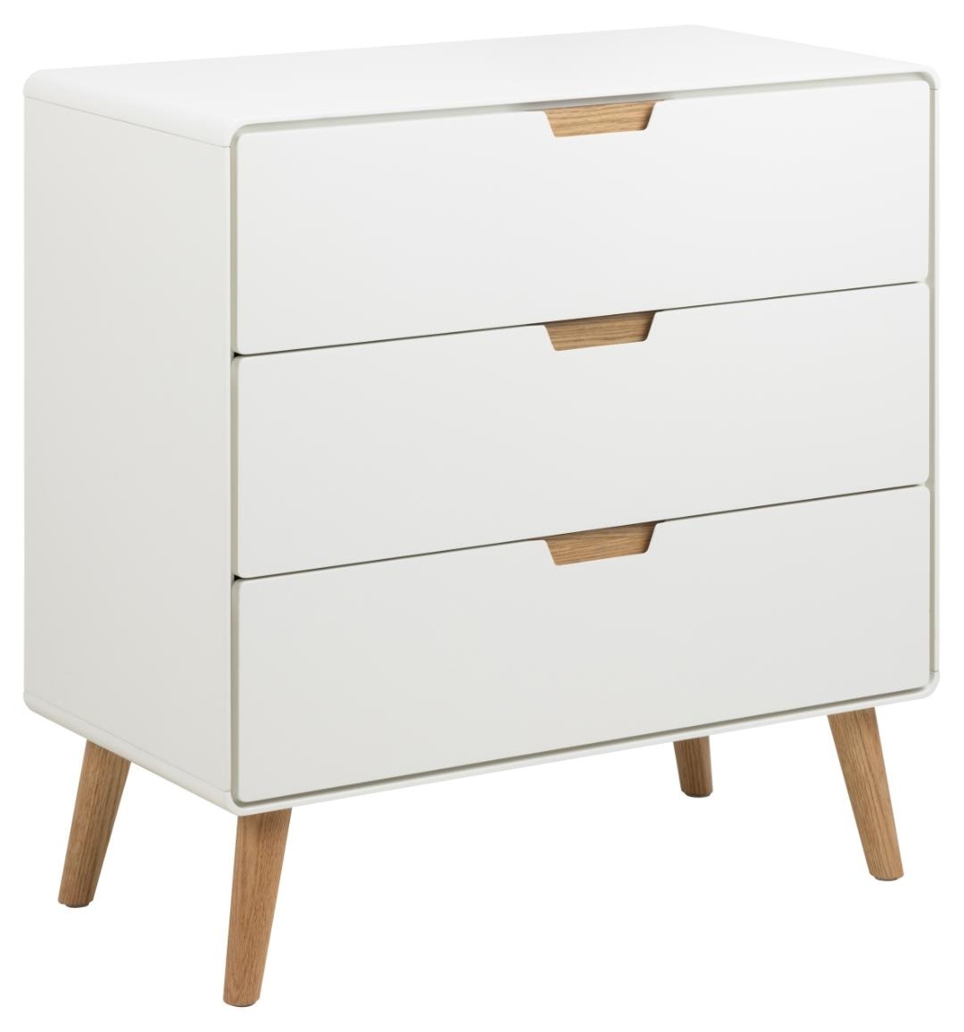 Comoda Lowell, Alb, 80x80x40 cm - Imagine 2