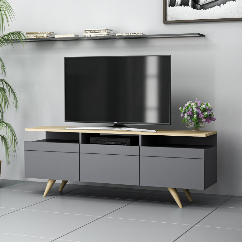 Comoda TV Berlin 150 - Antracit - 2 | YEO