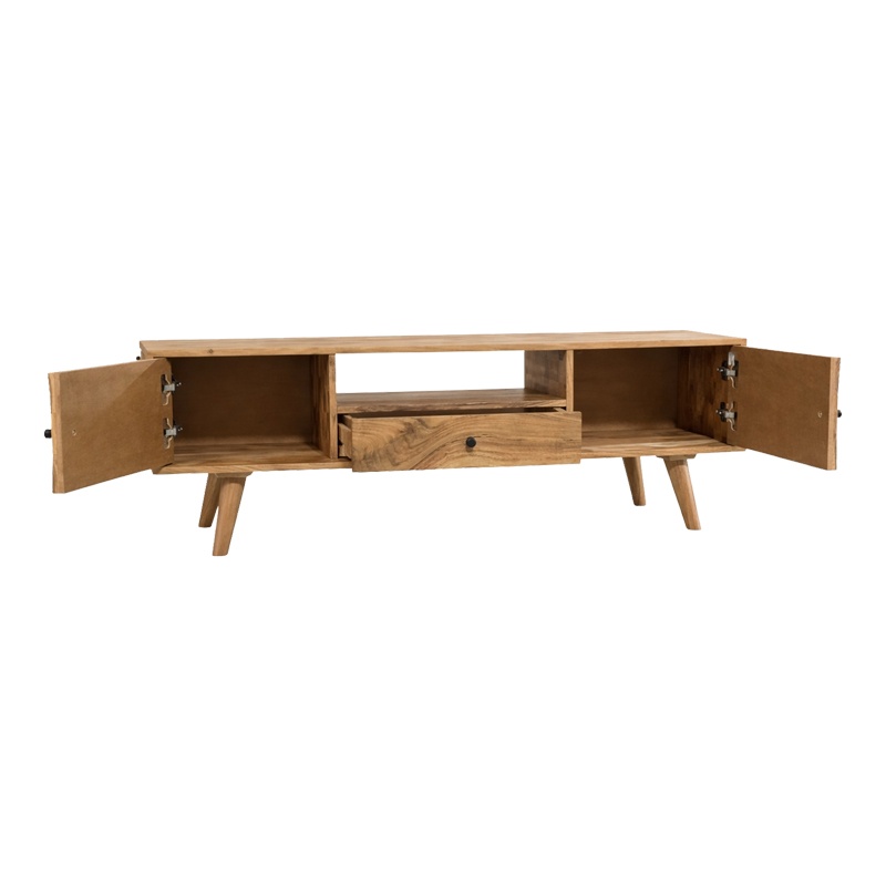 Comoda TV, Firpo, Pako, Natural 130x35x45 cm - 2
