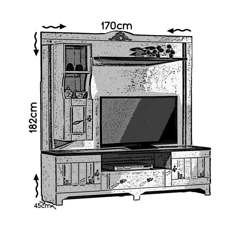 Comoda TV Gazel - 2 | YEO