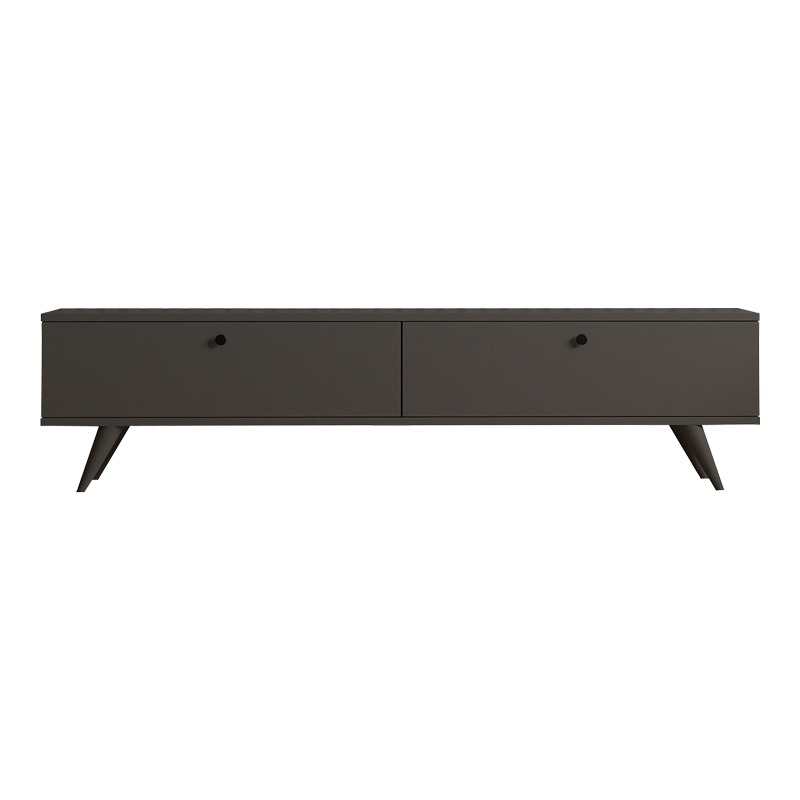 Comoda TV Jate Gri inchis 160x25x40 cm